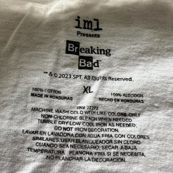 White Heisenberg Breaking Bad T-Shirt - Picture 3 of 6